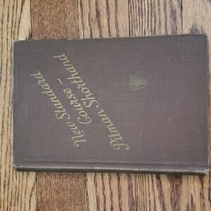 Vtg 1936 New Standard Course Pitman Shorthand Hardcover Book